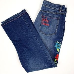 Harley Davidson Blue Jeans with embroidery